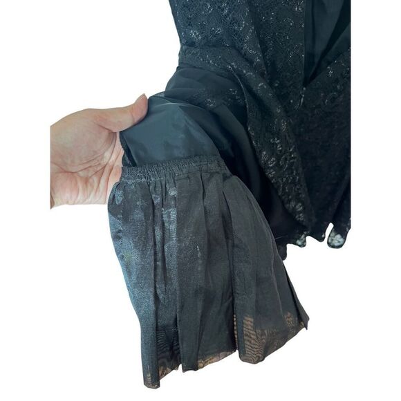 Lauren Ralph Lauren black lace fit and flare dress sz 10 - Picture 7 of 8